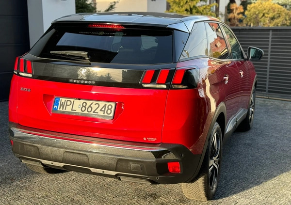 Peugeot 3008 cena 72500 przebieg: 184500, rok produkcji 2017 z Płock małe 596